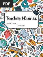 Free PDF Teacher Planner