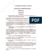 Ejercitario SEMANA 4 Psicología de La Personalidad I Unidad VII y VIII. Helena Enríquez