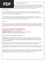 Ict Skills Notes