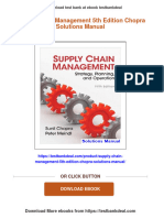 (FREE PDF Sample) Supply Chain Management 5th Edition Chopra Solutions Manual Ebooks