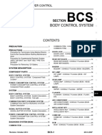 2013 Nissan Leaf - Body Control System (Section BCS)