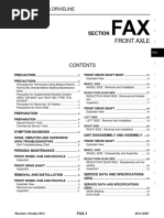 2013 Nissan Leaf - Front Axle (Section FAX)