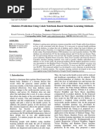 Diabetes Prediction Using Colab Notebook Based Mac