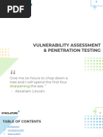 Vulnerability and Penetration Testing