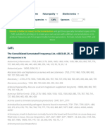 Frequency Healing List CAFL - The Consolidated Annotated Frequency List