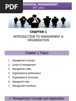 CHAPTER 1 - IMT2412 Industrial Management