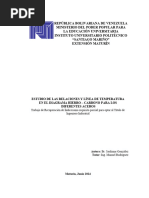 Estudio de Las Relaciones y Línea de Temperatura