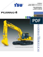 Especificações Komatsu PC200-8