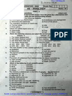 11th Zoology EM Original Question Paper To Quarterly Exam 2022 Pudhukottai District English Medium PDF Download