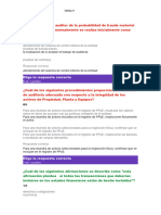 La Evaluación Del Auditor de La Probabilidad de Fraude Material de Los Empleados Normalmente Se Realiza Inicialmente Como Parte de