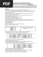 Maharishi International Residential School 083 Computer Science - Worksheet On SQL Commands