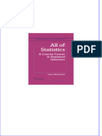 PDF All of Statistics A Concise Course in Statistical Inference 4th Edition Download