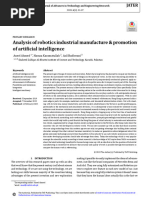 Analysis of Robotics Industrial Manufact