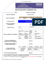 Udyam Registration Certificate: Manufacturing