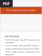 Unit-I Abstract Window Toolkit (Autosaved)