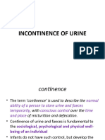 11 Incontinence of Urine