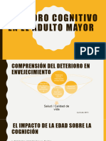 Deterioro Cognitivo en El Adulto Mayor