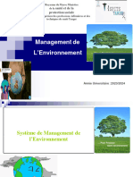 Management de L'environnement