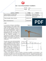 Trabajo Final - Caso de Razonamiento Cuantitativo: Asignatura: FÍSICA 1 Sección: Fecha: Grupo: 01