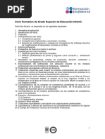 Ciclo Formativo GS Educación Infantil