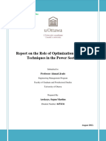 Role of Optimization Modeling Techniques