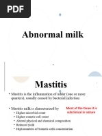 Abnormal Milk