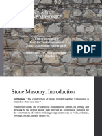 Lecture No. 8 (C) Stone Masonry