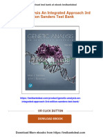 Genetic Analysis An Integrated Approach 3rd Edition Sanders Test Bank Download PDF