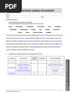 Chapter 12 Plate Tectonics Worksheets Ans