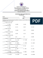 Diagnostic in Mathematics