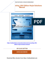 (FREE PDF Sample) Advanced Accounting 10th Edition Hoyle Solutions Manual Ebooks