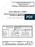 Rectification For Beam and Slab For Mepfs Works - Yomeco