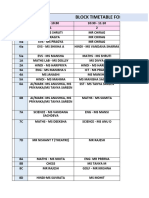 Block Timetable For Online Classes - 1/8/2024