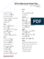 On Repeat All To Him (Live From Team Night) (Hillsong Wor... ) Chord Chart - C - 2 Column Layout