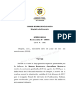 SP1885-2024 (56655) Del Delito de Acto Sexual Violento El Hecho de Que en Dicho Examen No Se Hayan Encontrado Hallazgos