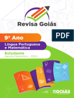 Revisa Goiás 9º Ano LP e Mat Agosto e Setembro - Estudante