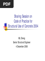 Sharing Session On CoP For Structural Use of Concrete 2004 On 4 Dec 2008