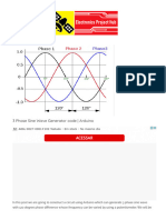 3 Phase Sine Wave Generator Code - Arduino - DIY Electronics Projects