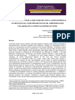 A Prática Pedagógica Educomunicativa Como Estímulo Ao Diálogo Da Comunidade Escolar: Aprendizagem Colaborativa E Protagonismo Juvenil