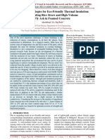 Innovative Strategies For Eco Friendly Thermal Insulation Integrating Rice Straw and High Volume Fly Ash in Foamed Concrete