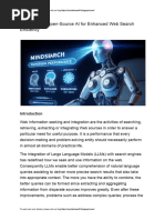 MindSearch: Open-Source AI For Enhanced Web Search Efficiency