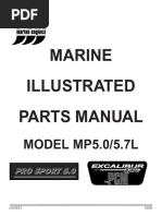 PCM Parts Manual Model MP5.0 5.7L Excalibur 330 Pro Sport 5.0