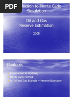 Monte Carlo Oil and Gas Reserve Estimation 080601