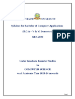 Final-BCA V and VI Sem Syllabus