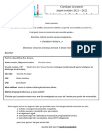 Circulaire de Rentrée 2021 2022