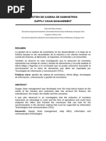 Paper Gestión de Cadena de Suministro