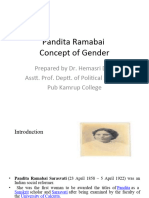 Pandita Ramabai Concept of Gender