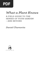 What A Plant Knows - A Field Guide To The Senses of Your Garden - and Beyond - Daniel Chamovitz