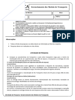 Avaliação de Pesquisa Gerenciamento Respondida