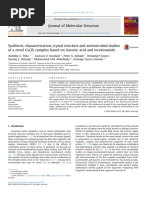 Synthesis, Characterization, Crystal Structure and Antimicrobial Studies